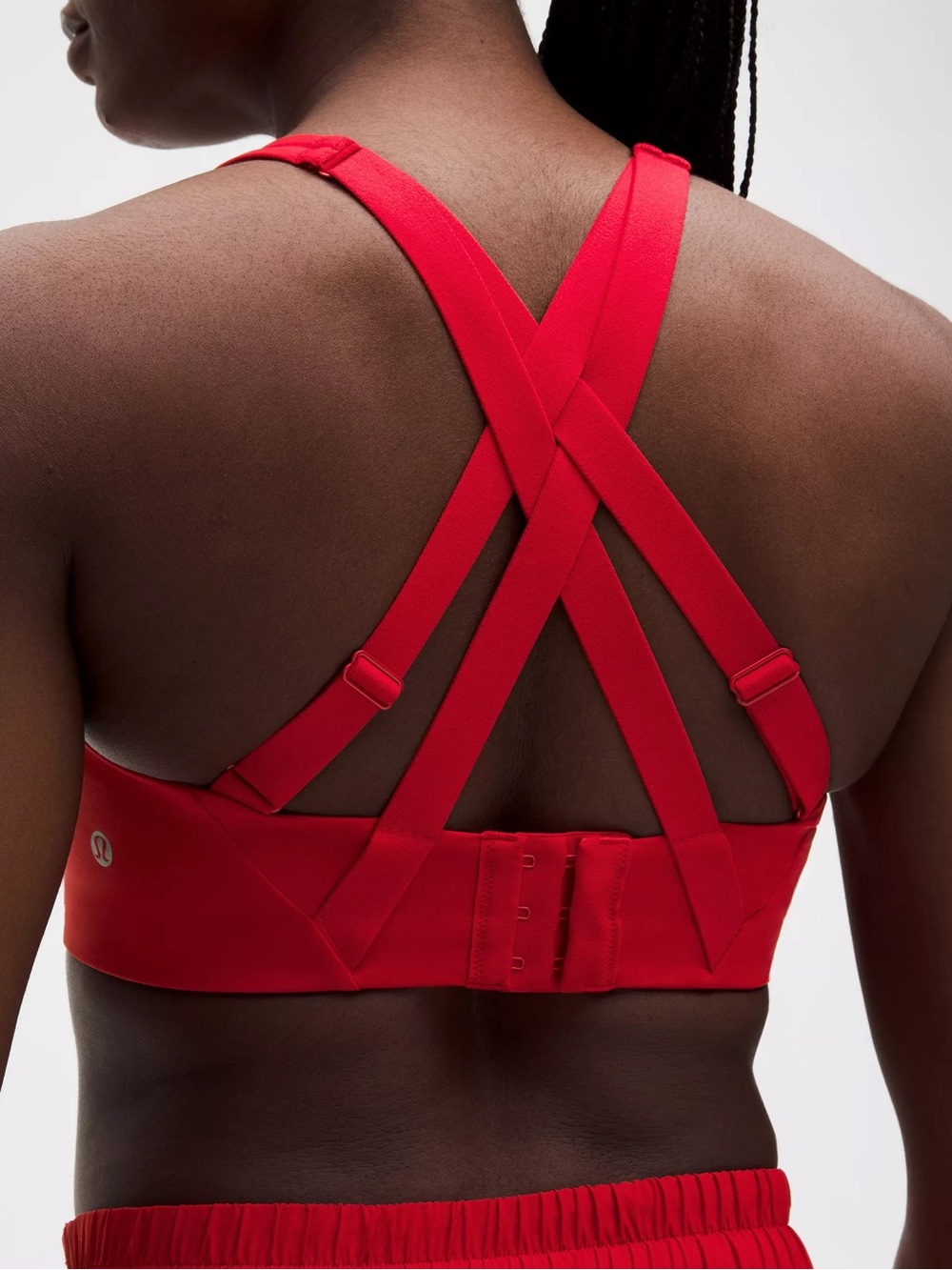 lululemon athletica dark red energy bra / high support